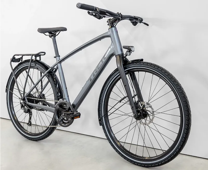 Trek Dual Sport 2 Equipped Gen 5 Hybrid Bike 2023 in Galactic Grey-5